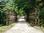 auf dem Weg nach Hause wieder über eine Brücke
