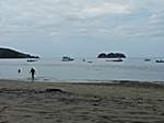 am Strand vor unserem Hotel