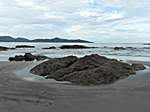 am Strand von Playa Conchal