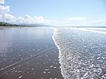 Sandstrand so weit das Auge reicht