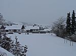 Ausblick über unser Haus - im Januar 2010