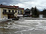 Fulda in Rotenburg (Hochwasser) - fotografiert am 28.02.2010