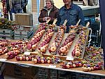 Stand auf dem Zwiebelmarkt