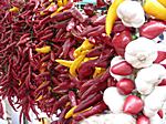 Chili y acho (Pfefferoni und Knoblauch) Stand