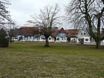 Häuserzeile in Boltenhagen an der Mittelpromenade