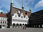 Auf dem Markt in Lübeck