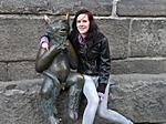 Paula mit dem Teufel an der Marienkirche
