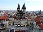 Teynkirche vom Rathausturm aus gesehen