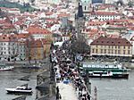 Blick vom Altstädter Brückenturm auf die Karlsbrücke