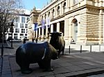 an der Börse in Frankfurt