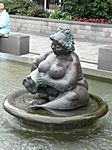 "Wahrzeichen" von Sylt, der Bierbrunnen mit Wilhelmine