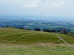 Blick auf das Fliegerdenkmal