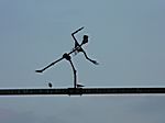 Kunst über dem Rhein, an der Eisenbahnbrücke