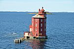 Leuchtturm auf dem Weg nach RØRVIK