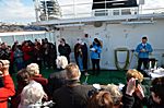 Am 5. Tag besucht uns Neptun zur Polarkreis - Taufe