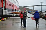 11. Tag - KRISTIANSUND- wir wurden zum Festzug eingewiesen :-)