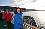 Erster Rundgang auf Deck 5 ..... die MS Kong Harald noch am Anleger in Bergen