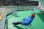 ..der erste sonnige Tag ... auf dem Sonnendeck
