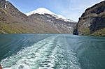 ..wir verlassen den Geiranger Fjord wieder
