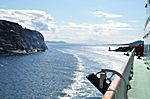 Auf dem Weg nach RØRVIK ... machmal wird es sehr eng