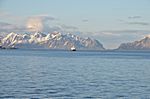4. Tag - auf dem Weg von STAMSUND nach SVOLVÆR begegnet uns die MS Polarlys