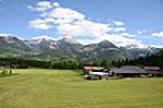 Blick von der Pension Alpenstern in die Berge