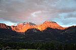 Alpenglühen in Schönau
