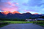Alpenglühen in Schönau