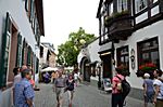 Auf der Oberstraße Richtung Drosselgasse